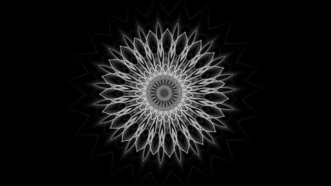Bautiful floral mandala background - seamless looping (FULL HD) Video stock 87759783