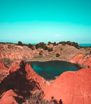 Bauxite quarry Stock Photos