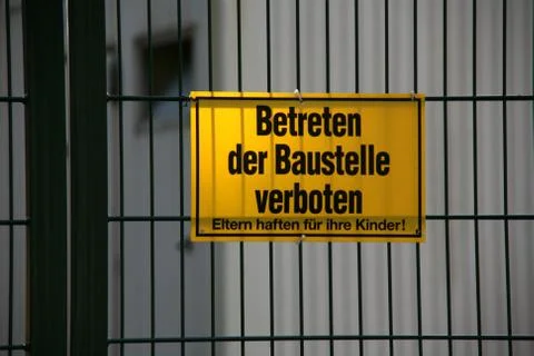 Bauzaun Stock Photos