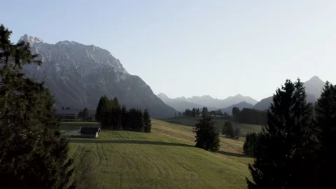 Bavaria Drone Shot with trees Stock Footage 219862675