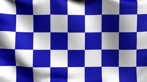 Bavaria, Germany checkered flag. white and blue square color. 3D rendering il Stock Illustration