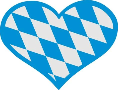 Bavaria heart Stock Illustration
