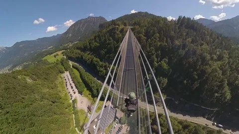 Bavaria u. Austria Vacation, Castle World Ehrenberg, Suspension Bridge Stock Footage 278359643