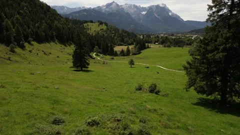 Bavaria u. Austria Vacation, view of Zugspitze 60fps Stock Footage 277956411