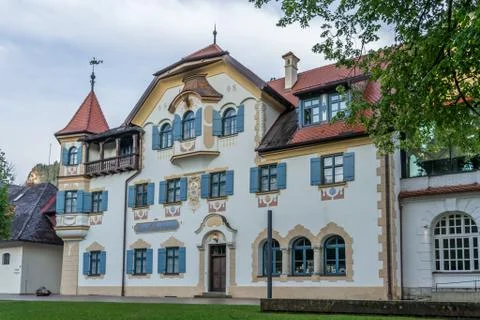 Bavarian building Stockfoto's