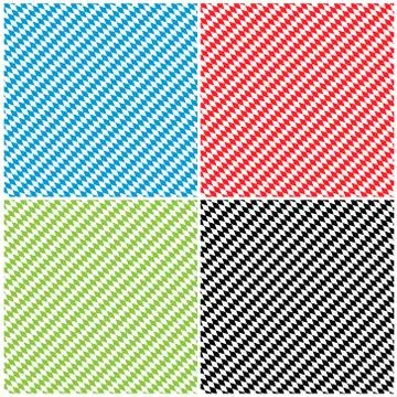Bavarian Diamond Pattern Texture Background Set - Rhombus Stock Illustration