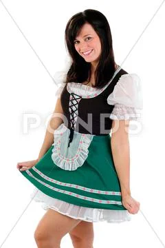 Bavarian drindl Stock Photos