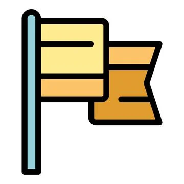 Bavarian flag icon vector flat Ilustración de archivo