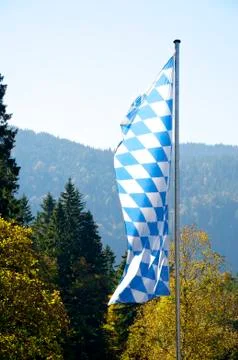 Bavarian flag Stock Photos
