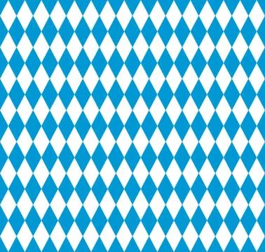 Bavarian flag seamless pattern Stock Illustration