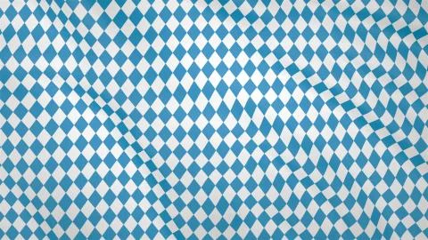 Bavarian fluttering flag, imitation of waves on the flag. Stock Photos