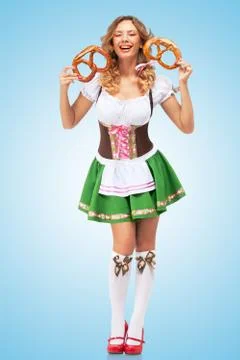 Bavarian laugh. Stock Photos