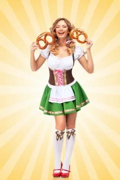 Bavarian laugh. Stock Photos