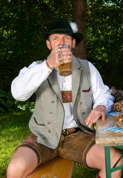Bavarian man Stock-Fotos