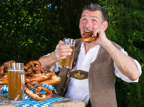 Bavarian man Stock Photos