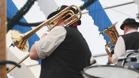 Bavarian Musicians Stock Footage 88290254