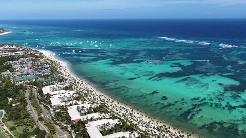 Bavaro Beach In Punta Cana In La Altagracia Dominican Republic. Vídeo Stock 341900688