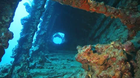 Baw section of the ship wreck Carnatic Stock Footage 22637901