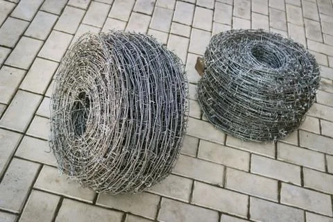 Bay of barbed wire Stock Photos