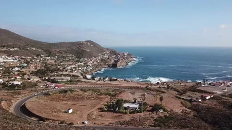 Bay behind la Bufadora, Ensenada, Baja california, Mexico Video stock 139603038