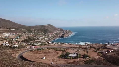 Bay behind la Bufadora, Ensenada, Baja california, Mexico Video stock 139603053
