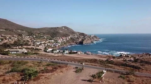 Bay behind la Bufadora, Ensenada, Baja california, Mexico Video stock 139603063