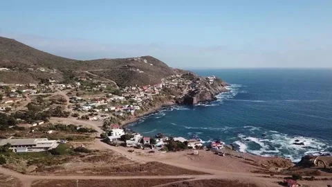 Bay behind la Bufadora, Ensenada, Baja california, Mexico Video stock 139603097
