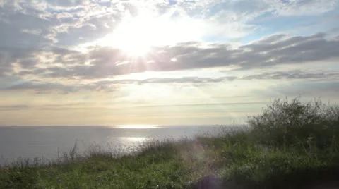 Bay of Biscay, Afternoon,Sunlight Stock Footage 11796919