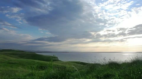 Bay of Biscay, Sundown Stock Footage 11798096