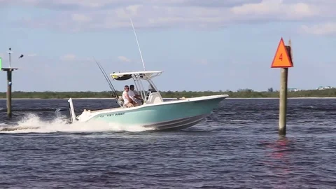 Bay Boat Stock Footage 81997505