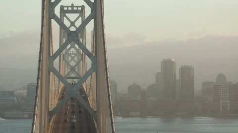 Bay Bridge Close Up Timelapse 4k Stock Footage 98865756