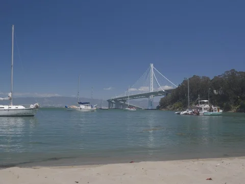 Bay Bridge Eastern Span WS Stock-Footage 89954407