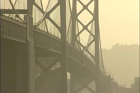 Bay Bridge ECU Stock Footage 2201381