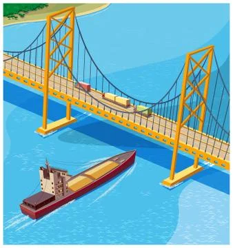 Bay Bridge Stock Illustration