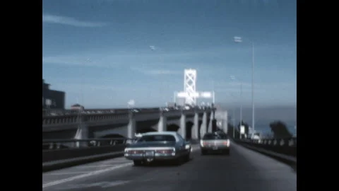 Bay Bridge Lower Deck 1975 Stock Footage 270971199