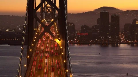 Bay Bridge Twilight Timelapse 動画素材 99381204