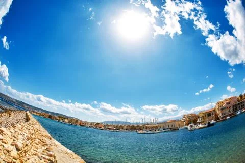 Bay of Chania Stock Photos