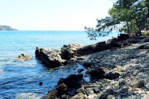 Bay coast Stock Photos