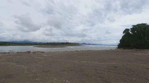 Bay in the Colombian Pacific. Choco  Stock Footage 161931019
