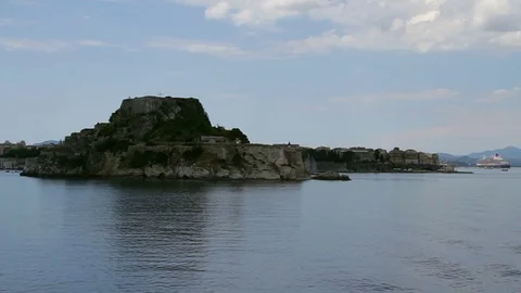 Bay in corfu island Stock Footage 83731755