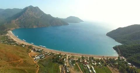 Bay Drone Shot Stock Footage 130581980
