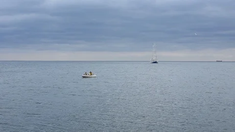 The Bay of Gdańsk 스톡 동영상 105019915
