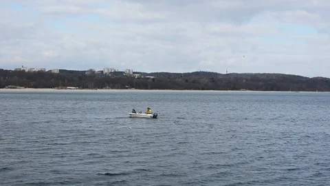 The Bay of Gdańsk Video stock 105020075