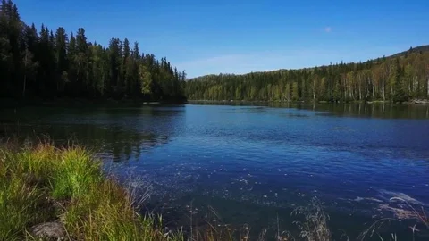 Bay on Kizir river Stock Footage 81663009