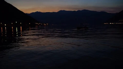 Bay of Kotor sunset Видео 86801890