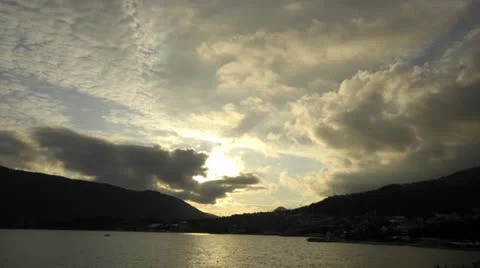 Bay of Kotor timelapse Video stock 25394269