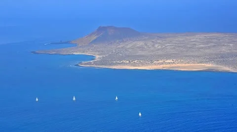 The bay of lanzarote Video stock 10826320