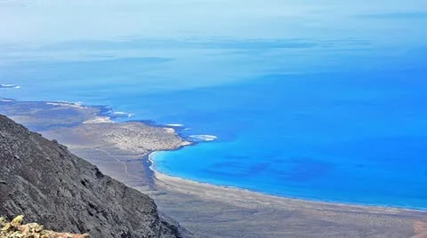 The bay of lanzarote 스톡 동영상 10826351