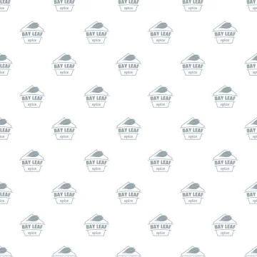 Bay leaf spice pattern seamless Stock Illustration