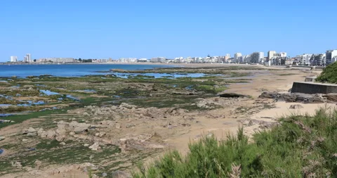 Bay of Les Sables d'Olonne Stock Footage 196291907